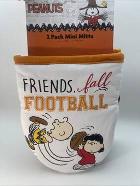 Brown-lucy-2 Peanuts Peanuts-friends Fall Football-charlie Pack Mini-mitts-brand New