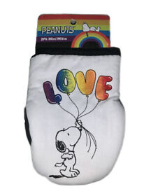Peanuts Snoopy Love Gay Pride Mini Oven Mitts 2 Pack