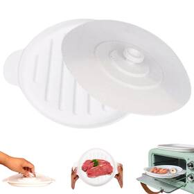 4w0i4p8edee5m7ibba0 Pesoncarl Microwave Bacon Tray With Lid 9.5x7.8 Inch Round Silicone Baking Pan Heat-res