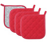Ph 4 Red Buzhan Pot Holders Cotton Made Machine 696598801343