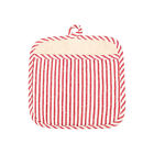 Ph36276 Kaf Home Metro Stripe Pot Holder Mitt Cherry 844260036276