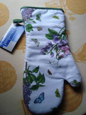 2015158013 Pimpernel Botanic Garden Collection Oven Glove Machine Washable 14.5 Inch X 8 Nwt