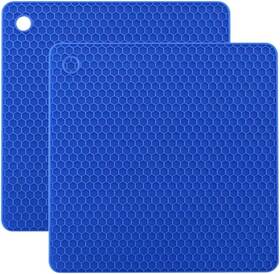 Plentur 445033196130 Silicone Trivets For Hot Dishes - Heat Resistant Mats Countertops Multipurp
