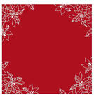 Po-3434r Heritage Lace Square Red Poinsettia Table Topper Embroidered 734573088393