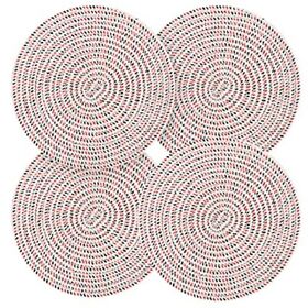 Pot Holders Set Trivets 4 Pcs 100% Pure Cotton Thread Weave For Ho