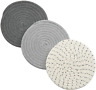 Potholders Set Trivets 100% Pure Cotton Thread Weave Hot Pot Holders Se