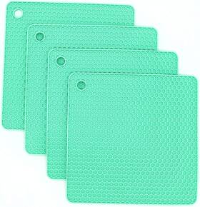 Pro 445021187164 Silicone Trivets For Hot Dishes Pots And Pans Pads Kitchen Green Sili