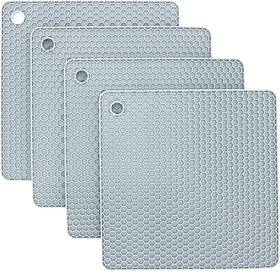 Pro 711181507546 Silicone Trivets For Hot Dishes Pots And Pans Pads Kitchen Grey Silic