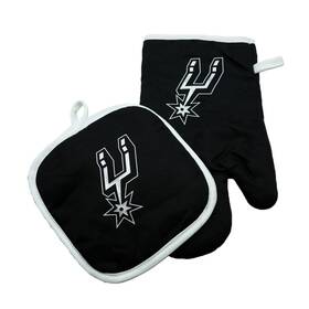 B0bn295bc1 Pro Specialties Group San Antonio Spurs Oven Mitt Pot Holder Black Key Chain