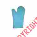 Pro1018a Kitchen Basics Oven Mitt Silicone Cotton Azure 773463142814