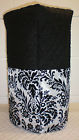 Khall6464 Processor Cover Quilted Custom Food Black Damask