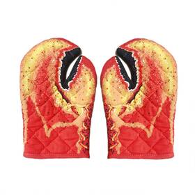 Big-glo-000062-purfun Purfun 1 Pair Oven Gloves Thick Cotton Heat Resistant Cooking Baking Crab Claw
