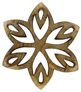 11881 Purpledip Wooden Trivet Ftflower Bloomft Coaster Hot Pad Mat Wall Hanging Panel Dec