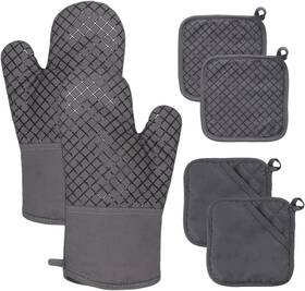Pynqdfu 445003487404 4 Pcs Oven Mitts And Pot Holders 500 F High Heat Resistant Kitchen