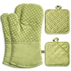 Pynqdfu 723661199547 4 Pcs Oven Mitts And Pot Holdersoven Glove High Heat Resistant 500 Degreelong Ov