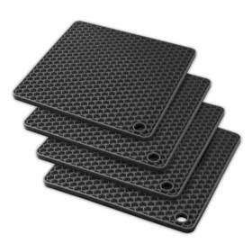 Trv4sbk Qs Inn Silicone Pot Holders And Trivet Mats Heat Resistant To 440 F Protect Your Tab