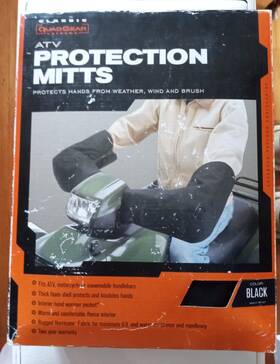 78127 Quadgear Universal Atv Protection Mitts Durable Water-resistant