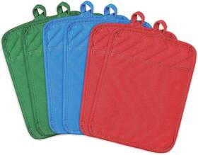 R Horse 313099390342 6pcs Pot Holder With Pocket For Kitchen Blue Green Red
