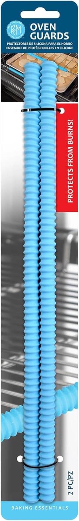 7652a R&m Silicone Oven Guards Protects Hands From Burns Set Of 2 Trim To Blue