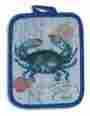 R2202 Kay Dee Crab Fest Blue Kitchen Oven Pot Holder 723886522021