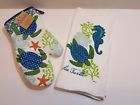 R2505 Kay Dee Designs Sea Turtle Oven Mitt With Matching Dish