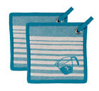 R3212x2 Kay Dee Designs Cook Kitchen Embroidered Birdseye Woven Potholder Set
