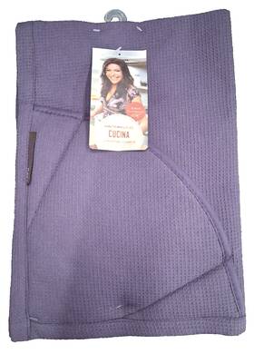Rachael Ray 042887346352 2 Moppine Towels Lavender Kitchen Towel With Heat Reisitant Pocket