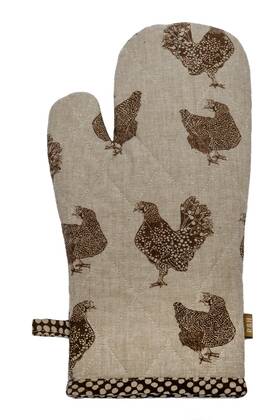 Rhog21668 Raine & Humble Oven Mitt Chicken Pot Glove Farmhouse Kitchen Henrietta Brown And
