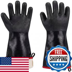 Rapicca B0748djgv9 932f Heat Resistant Bbq Grill Gloves Oil Waterproof For