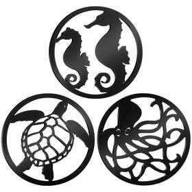 Reallnaive-trivets-1 Reallnaive 3 Pcs Cast Iron Trivets For Hot Dishes 7.9 Inch Metal Dutch
