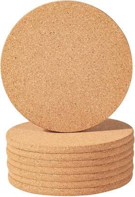 Ct-18 Reatong 445010411447 Cork Trivet Set Of 8 7.1 X 0.4 Inches Hot Plate Coaster Pads