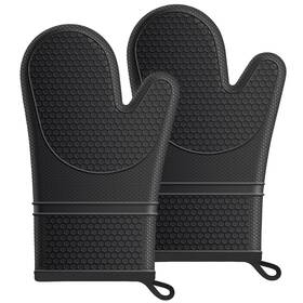 Yty-01 Recyluxe Silicone Oven Mitts Heat Resistant Soft Non-slip Gloves With Cotton Li