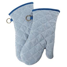 Red Lmldeta 011447612390 1 Pair Yarn Dyed Oven Mitts 100% Cotton 470 Degree Gloves Men Women Cooking B