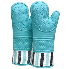 Red Lmldeta 011447612437 Heat Resistant 550 Degree Oven Mitt Silicone Hot Mitts - 1 P