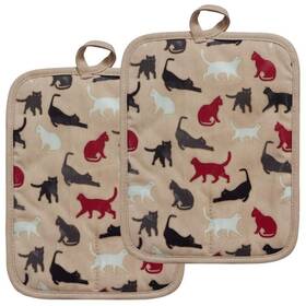 Red Lmldeta 011447840724 Pot Holders Set Of 2 480 Kitchen Non Slip Clear Silicone Printed Comfortabl