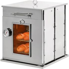 Rc20090 Redcamp 14 Inch H Foldable Camping Oven With 2 Tier Grill 2-tier Silver