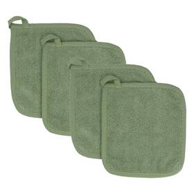 030176 Ritz Potholders And Hot Pads 4 Pack Durable 100% Cotton Ergonomic Grip Terry Led