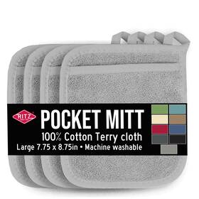 040185 Ritz 4-pack Terry Pocket Mitt Set