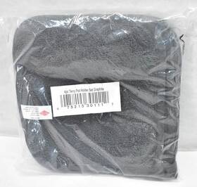 Ritz 075215301112 4 Piece Terry Pot Holders Set Graphite Charcoal 100% Cotton Kitchenware