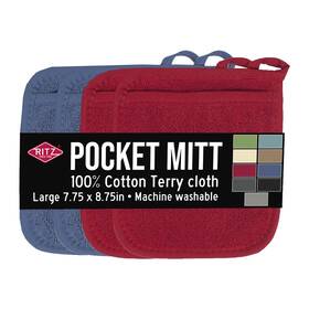 Ritz 075215402000 Terry Potholder Hot Pad Unparalleled Heat Resistant Durable 100 Cotton