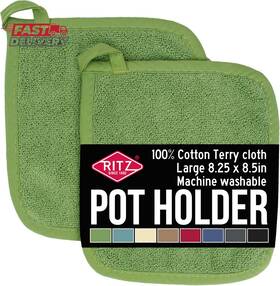 Ritz 313042167137 Terry Potholder And Hot Pad Unparalleled Heat Resistant Durable 100% Cotton