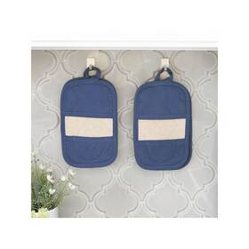 Ritz 666945559296 Mitz Federal 4-pc. Pot Holders - Blue One Size
