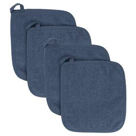 B0dxm48dp7 Ritz Terry Potholder And Hot Pad - Heat Resistant 100% Cotton 4-pack Midnight