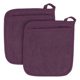B0f91xsk64 Ritz Terry Pocket Mitt And Hot Pad Heat Resistant Durable 100% Cotton 2-pack