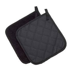 Pt8bkbk-2 Ritz Black 8 X Inch Flame-resistant Pyrotex Pot Holder - Pair