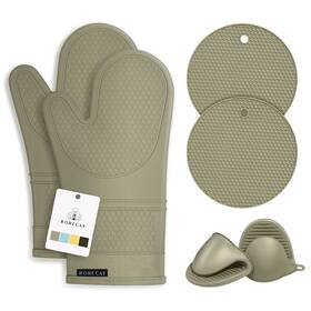 69a88cc9d69356918e1b4b71 Rorecay 6pcs Oven Mitts And Pot Holders Sets Heat Resistant 500 Degrees Extra Long