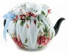 Roses Robin Thistledown Red Cozie 2-cup Blue Pot Wrap Tea