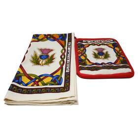 B08b429cwr Royal Tara Scottish Weave Tea Towel Pot Holder