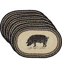 S239004 X3 Mozlly Cwi Gifts Sawyer Mill Pig Jute Placemats 769498024966