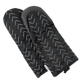 Sage Stitch 600019296528 Heat Resistant Designer Kitchen Oven Mitts With Neoprene Non-slip Grips And H